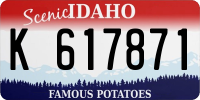 ID license plate K617871