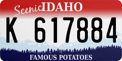 ID license plate K617884