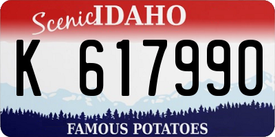 ID license plate K617990