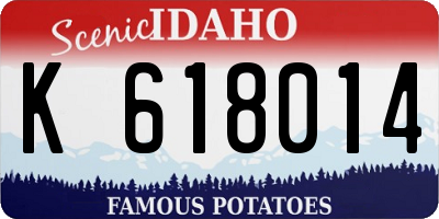 ID license plate K618014
