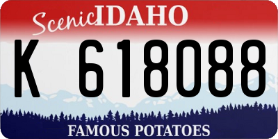 ID license plate K618088