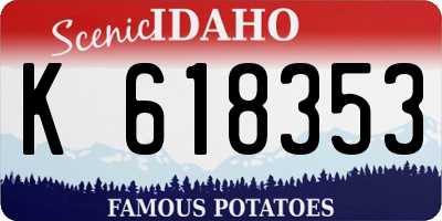 ID license plate K618353