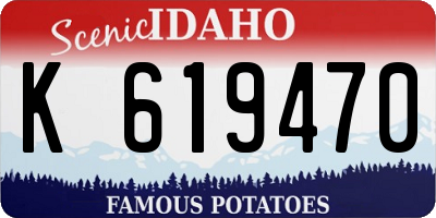 ID license plate K619470