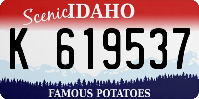 ID license plate K619537