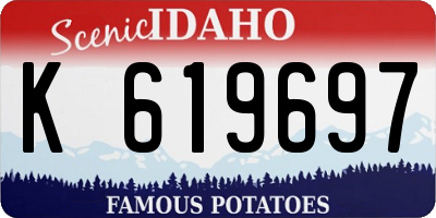 ID license plate K619697