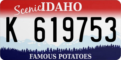 ID license plate K619753