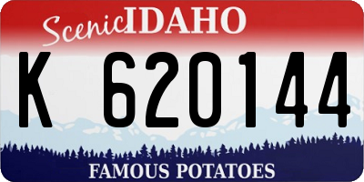 ID license plate K620144