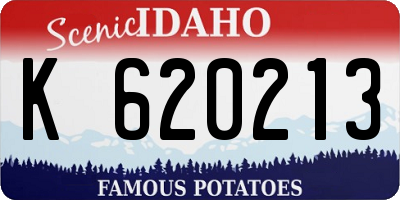 ID license plate K620213