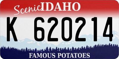 ID license plate K620214