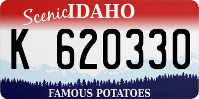 ID license plate K620330