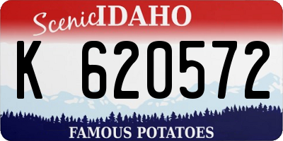 ID license plate K620572