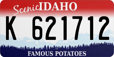 ID license plate K621712