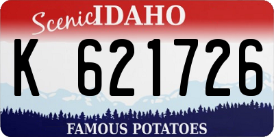 ID license plate K621726