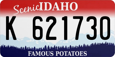ID license plate K621730