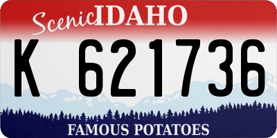 ID license plate K621736