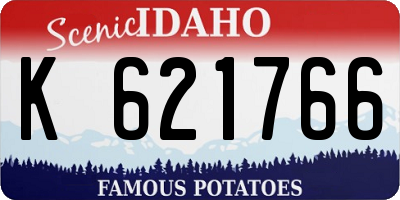 ID license plate K621766