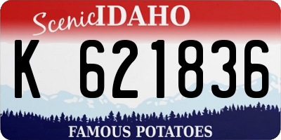 ID license plate K621836