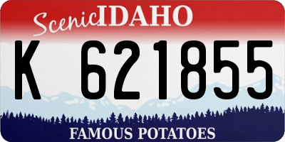 ID license plate K621855