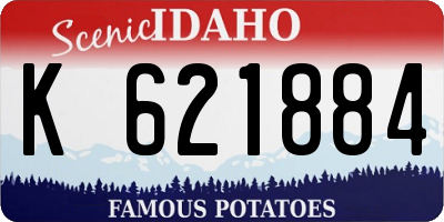 ID license plate K621884