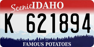 ID license plate K621894