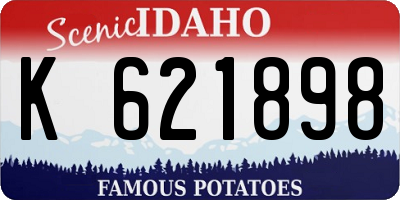 ID license plate K621898