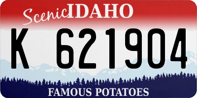 ID license plate K621904