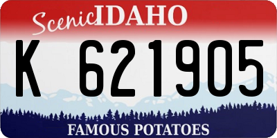 ID license plate K621905