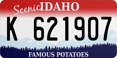 ID license plate K621907