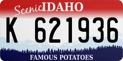 ID license plate K621936