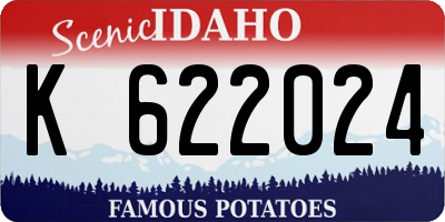 ID license plate K622024
