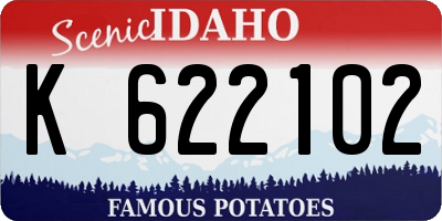 ID license plate K622102
