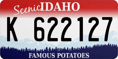 ID license plate K622127
