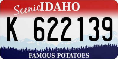 ID license plate K622139