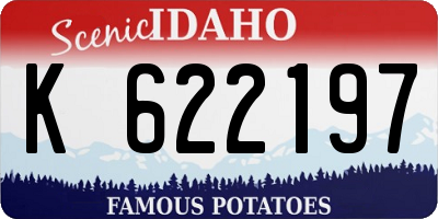 ID license plate K622197