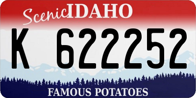 ID license plate K622252