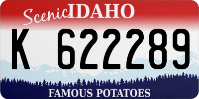ID license plate K622289