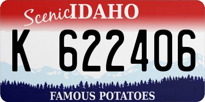 ID license plate K622406