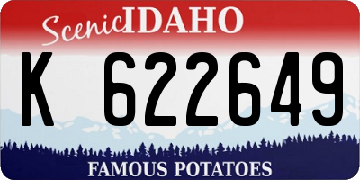 ID license plate K622649