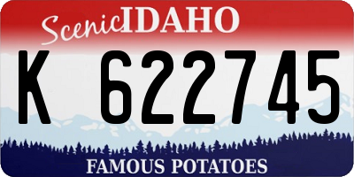 ID license plate K622745