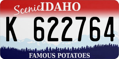 ID license plate K622764