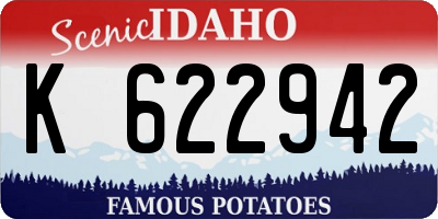 ID license plate K622942