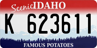 ID license plate K623611