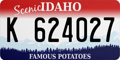 ID license plate K624027