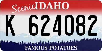 ID license plate K624082