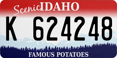 ID license plate K624248