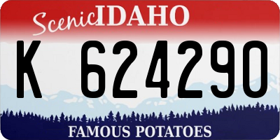 ID license plate K624290