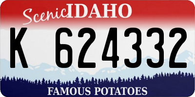 ID license plate K624332
