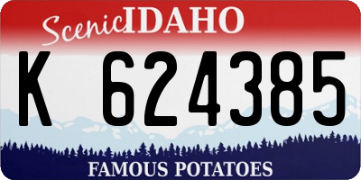 ID license plate K624385