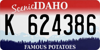 ID license plate K624386