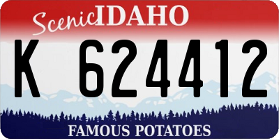 ID license plate K624412